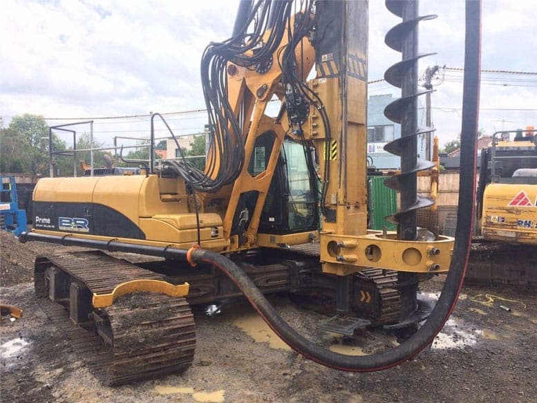 Piling construction equipment predictive maintenance